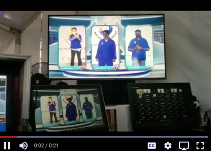 Penyerahan simbolis jarak jauh untuk acara Danone secara virtual