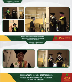 Wisuda hybrid Universitas Muhammadiyah Yogyakarta